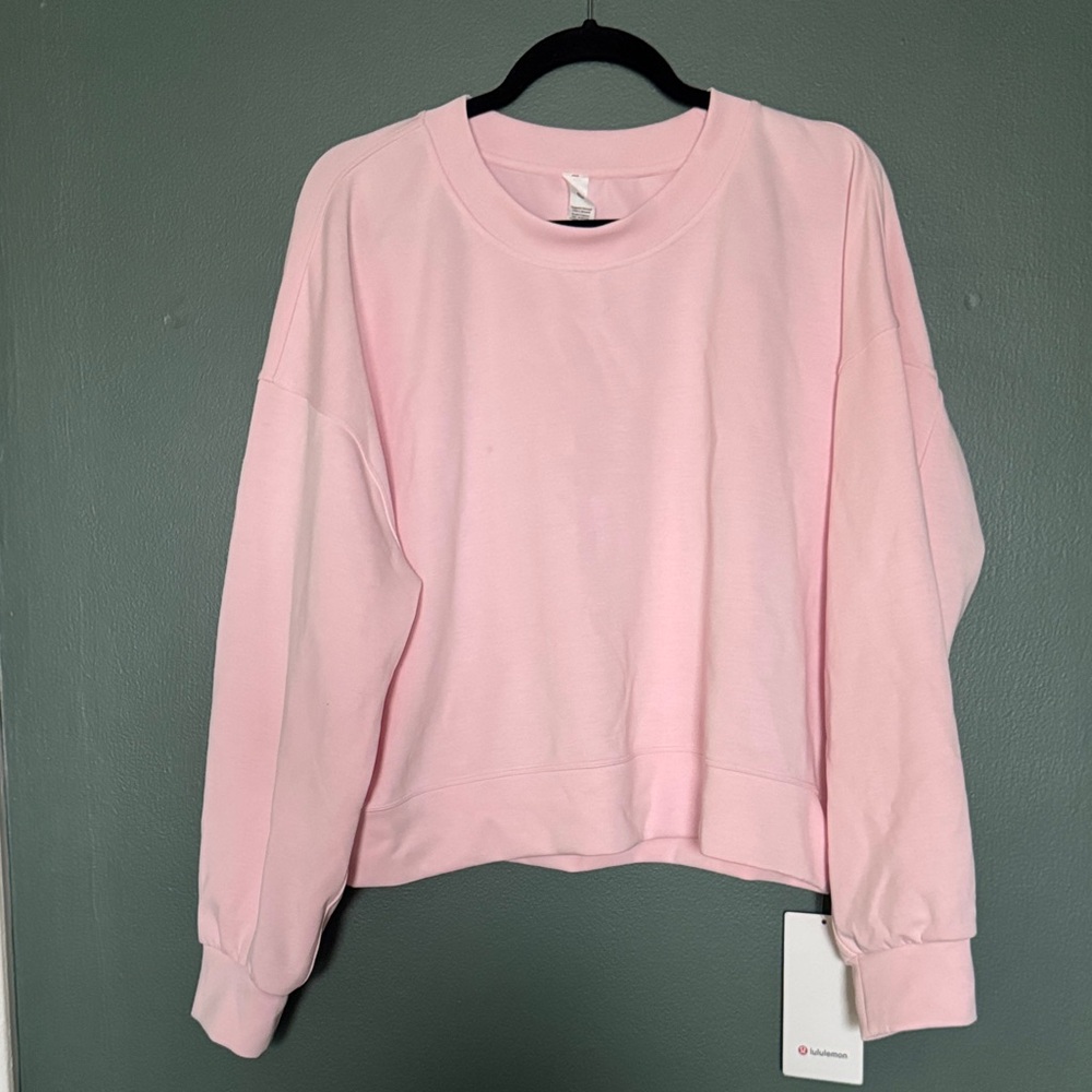 lululemon athletica Light Pink Crew Sweatshirt